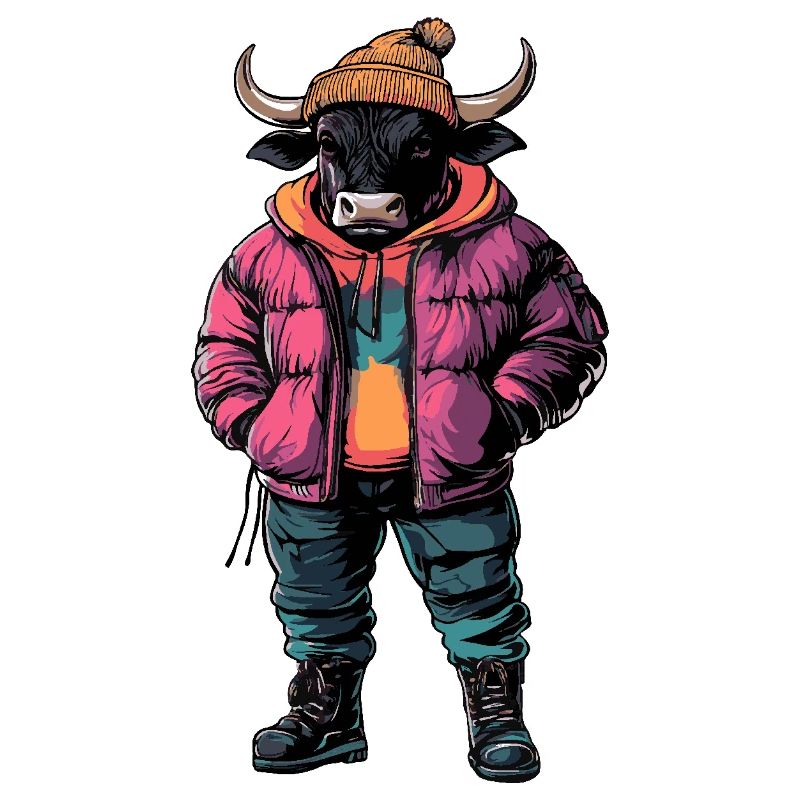 Stier Lustig Winter