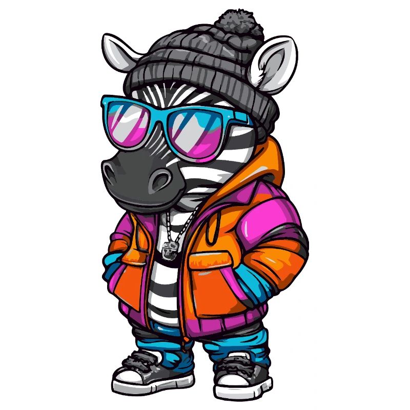 Zebra Cool Comic