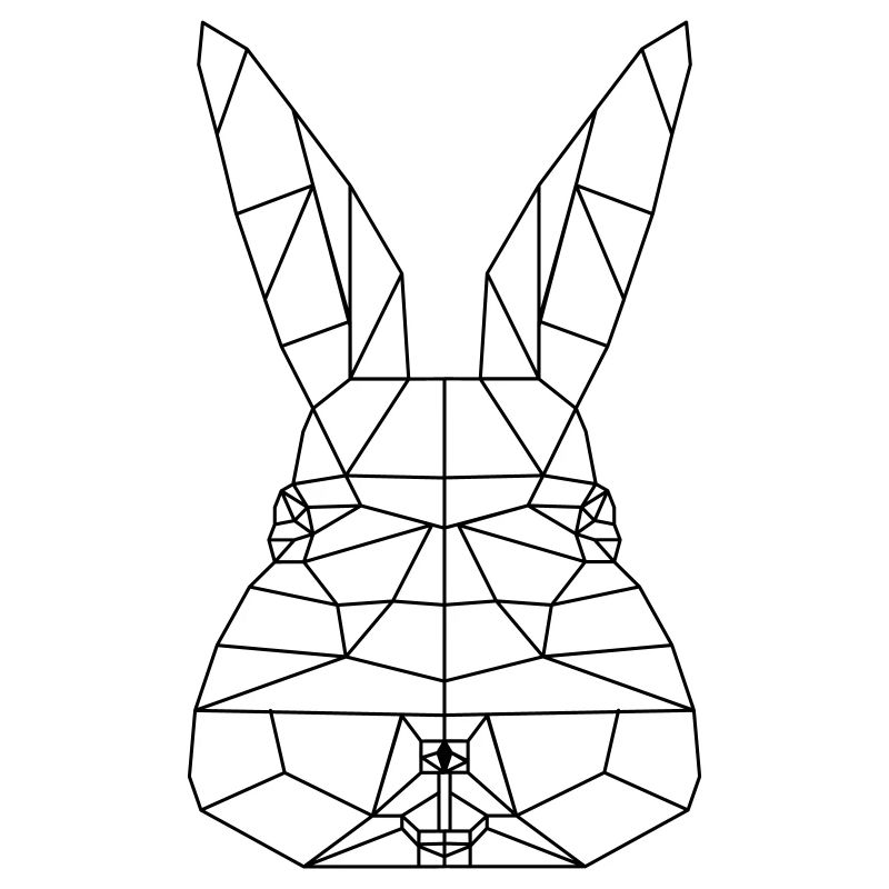 Ostern Hase Polygon