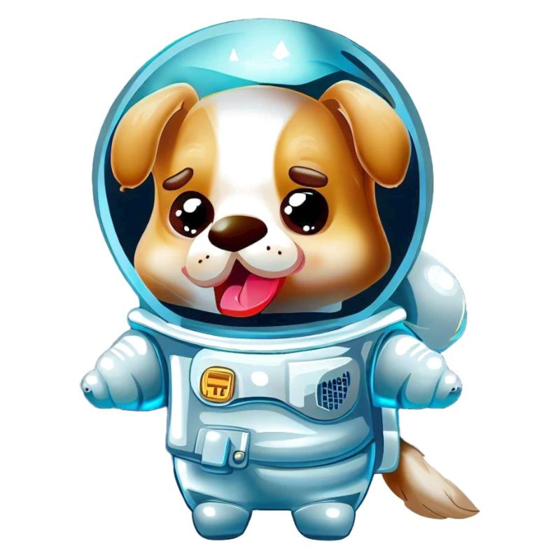Hunde Astronaut