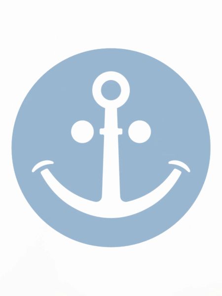 Fröhlicher Anker (hellblau)