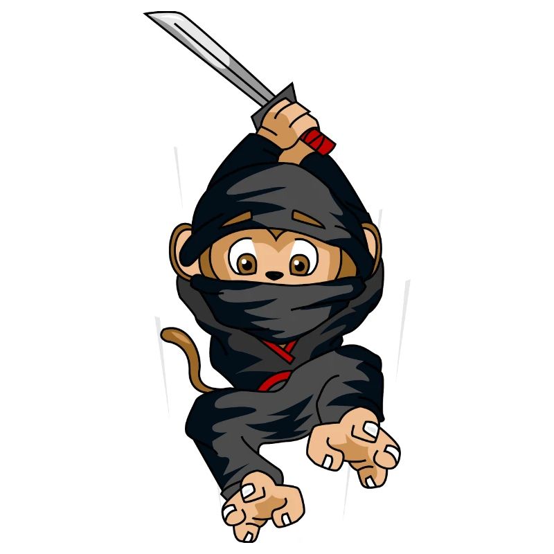 Ninja Monkey Jump Sword Gift