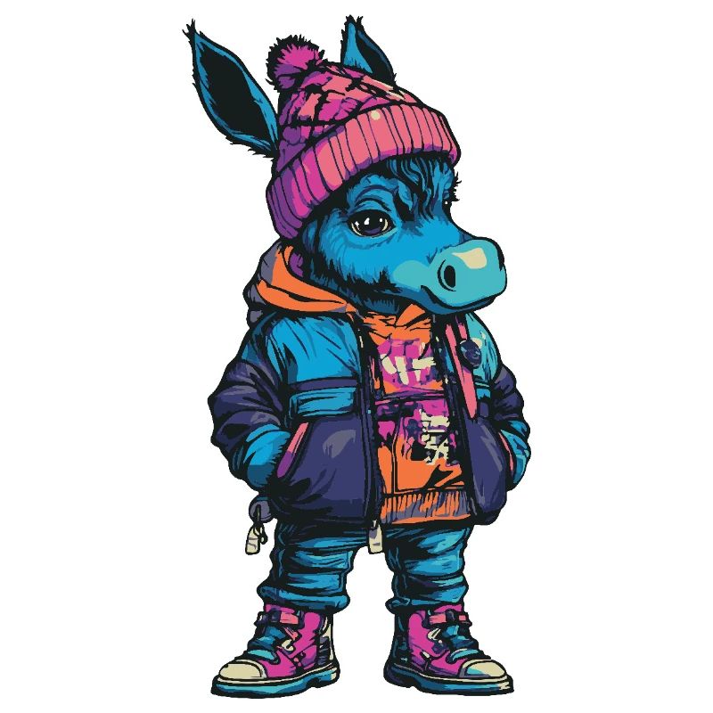 Donkey Funny Winter