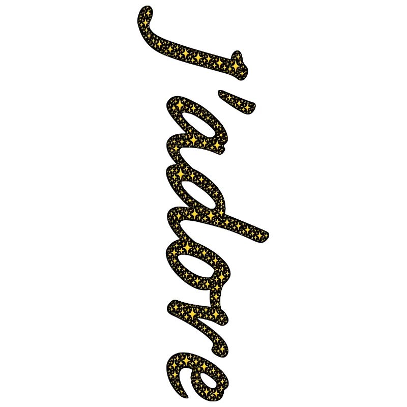 Kursiver Goldener Sternpfad