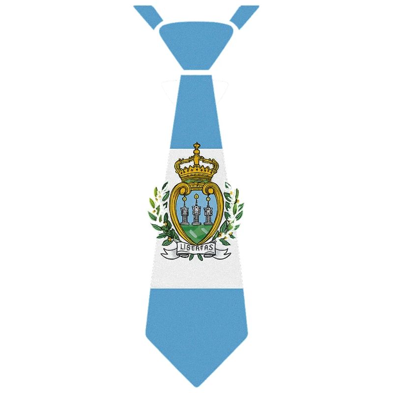 Cravate de Saint-Marin – Conception du drapeau