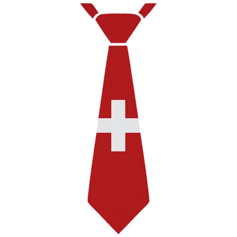 Schweizer Krawatte – Flaggendesign