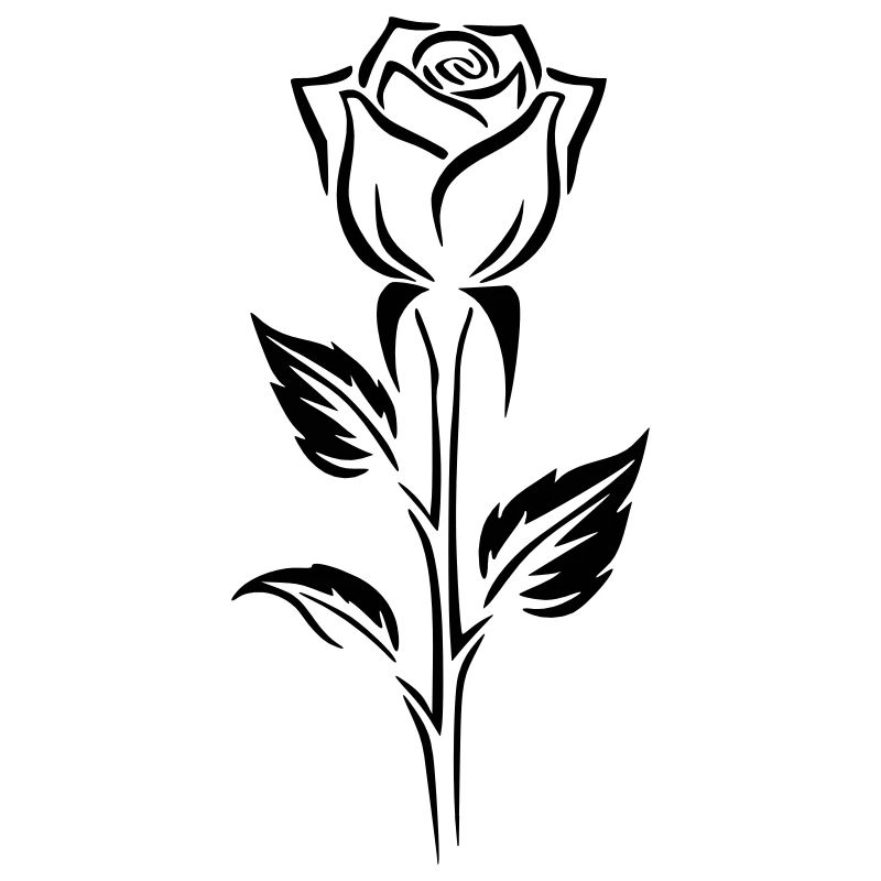 Conception simple d’un logo rose