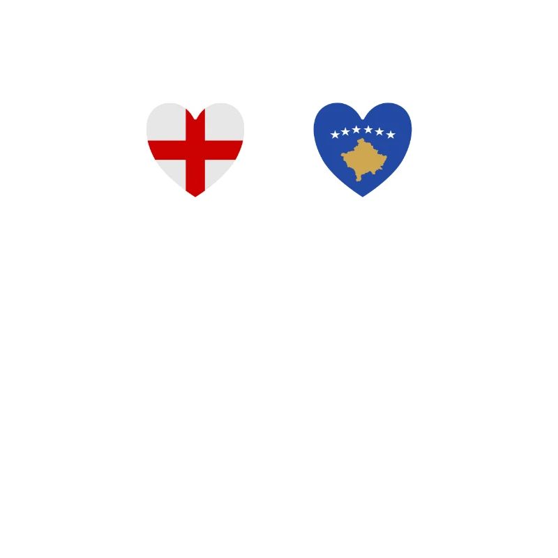 Drapeaux kosovars de l’Angleterre et du Kosovo