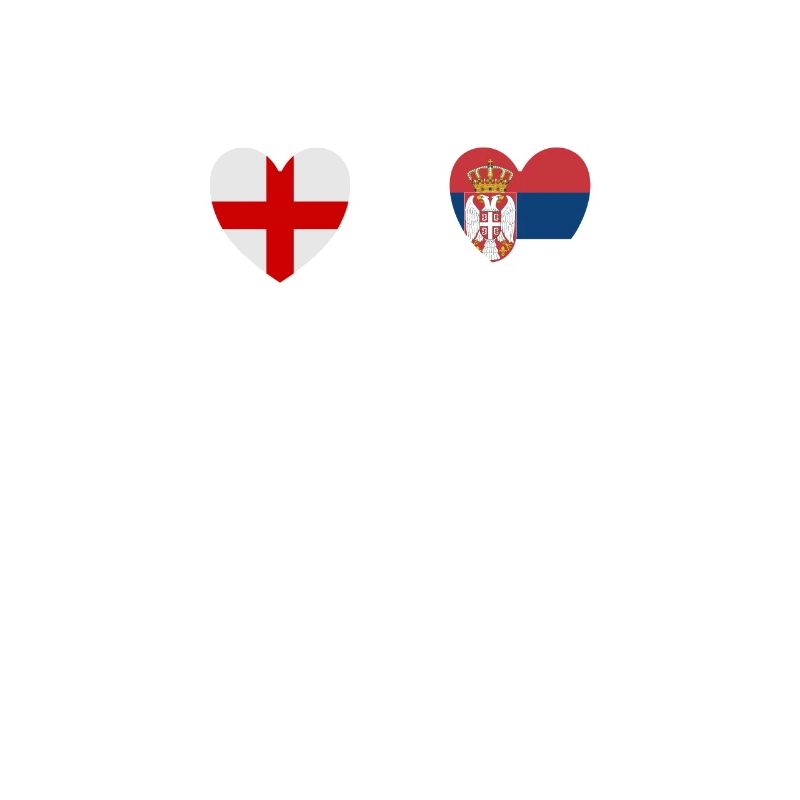 Angleterre et Serbie Drapeau serbe Drapeaux
