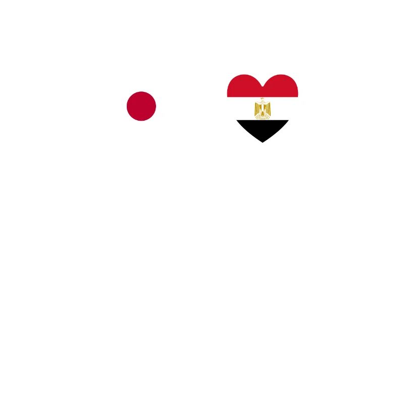 Japon et Égypte Drapeaux du drapeau égyptien