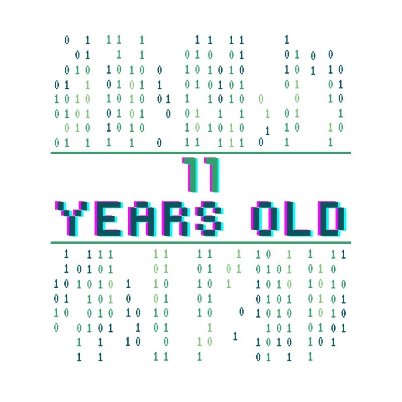 3. Geburtstag 3 Jahre alt Binärcode Informatik