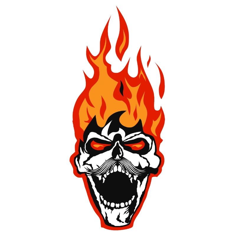 skull skull flame fire skull flame flame
