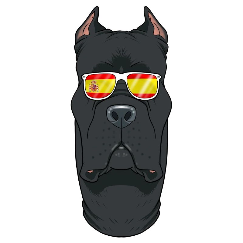 Cane Corso I Lunettes de soleil Espagne I Drapeau espagnol