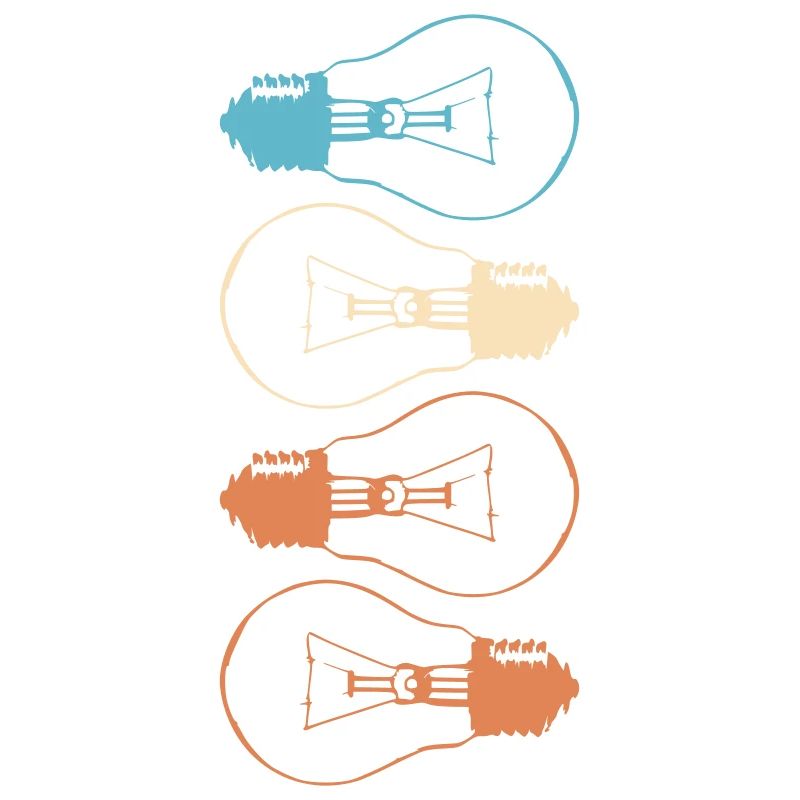 Idea Light Bulb Light Brain Lamp Thinking Vector