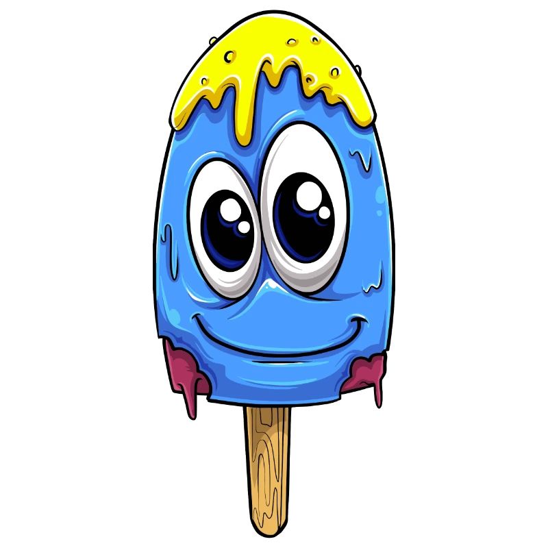 Eiscreme blau