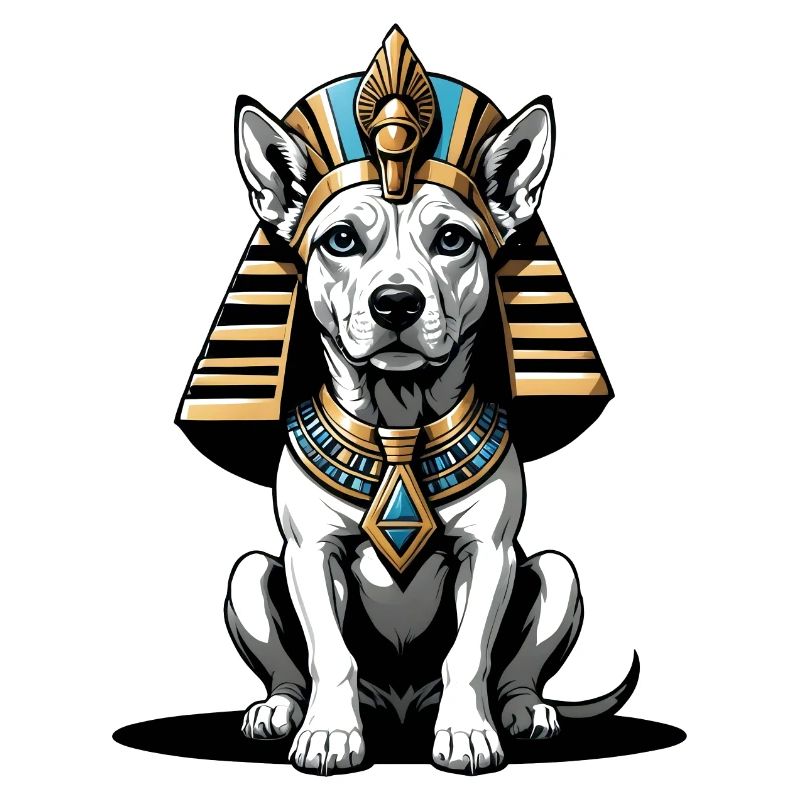 Chien Pharaon Chien Égypte Pyramide Cadeau