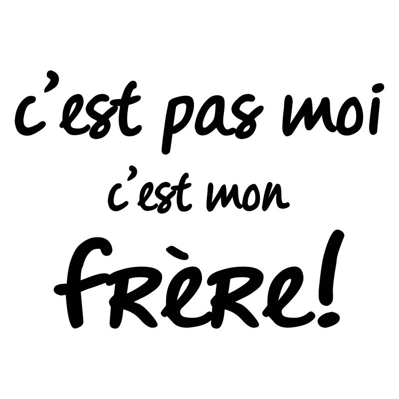c'est pas moi c mon frère