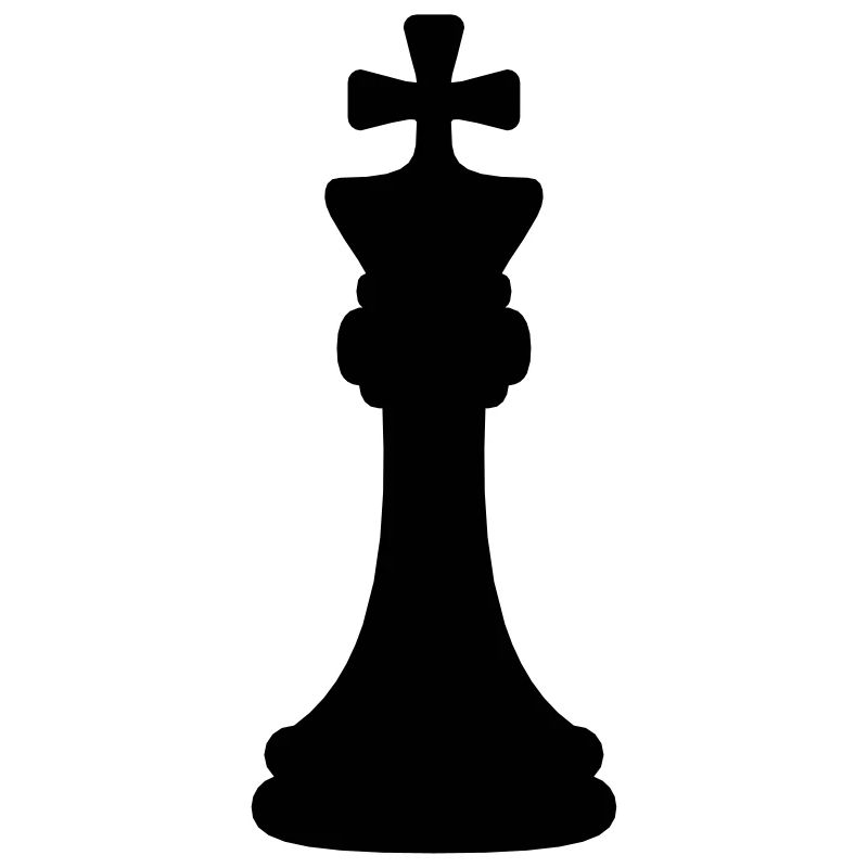 Les échecs noirs roi