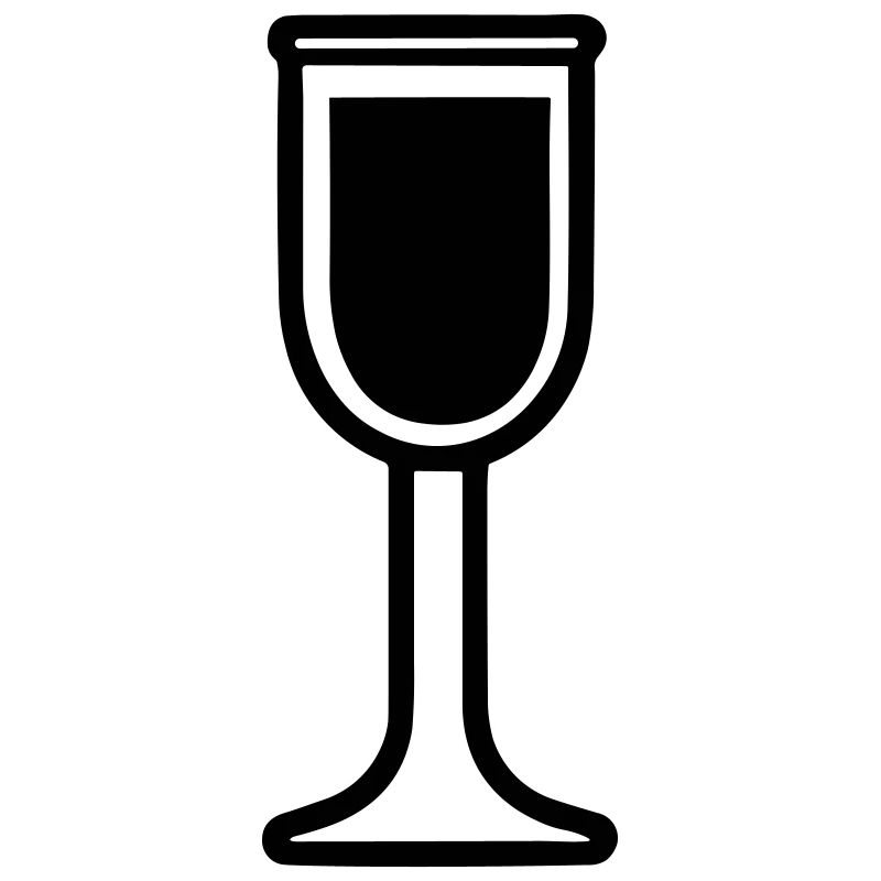 Einfaches Trinkglas