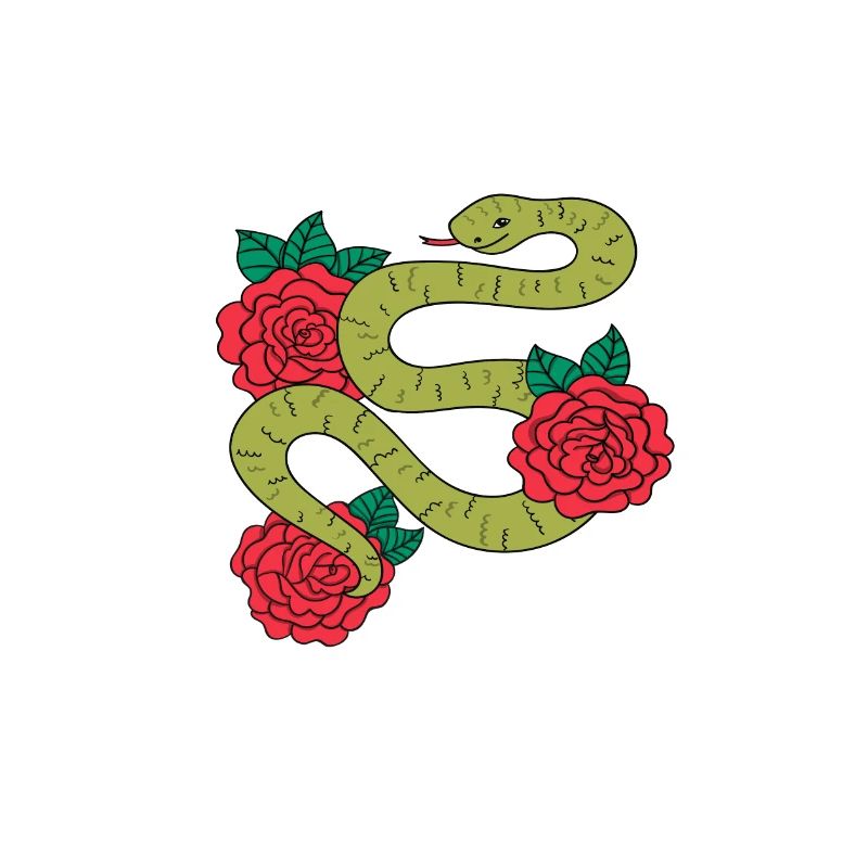Nur ein Mädchen, das Snakes Distressed Zitat liebt