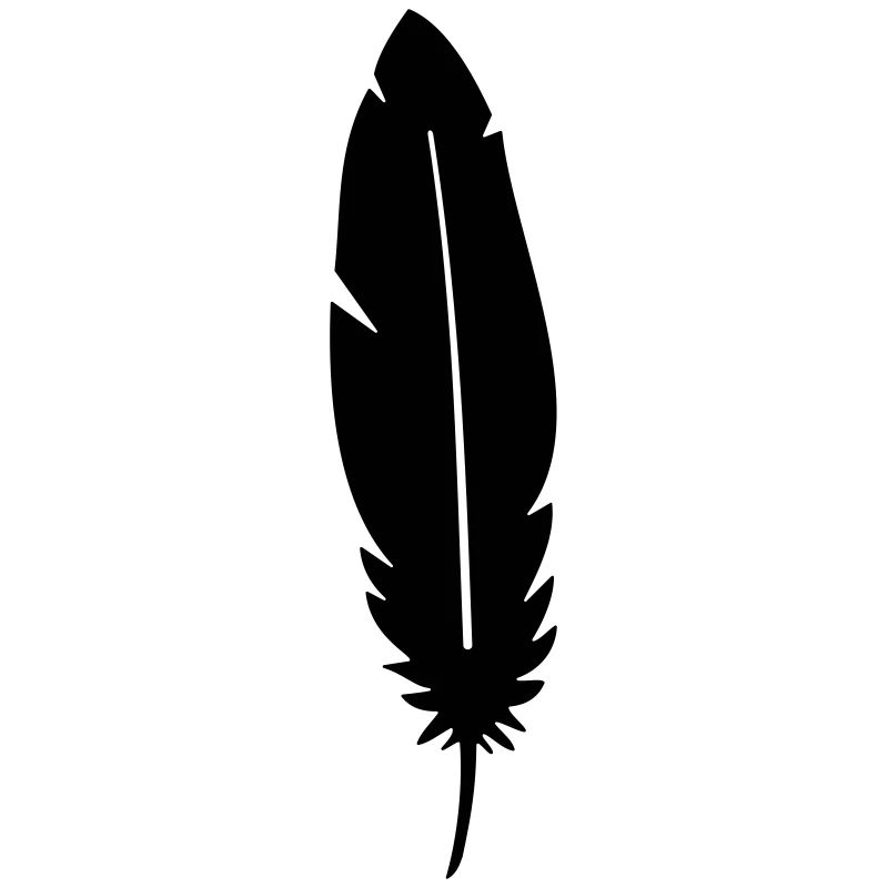 Feather silhouette