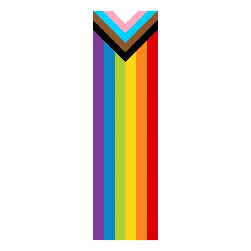 LGBTQ+ Pride Flag New Rainbow Progress Flag