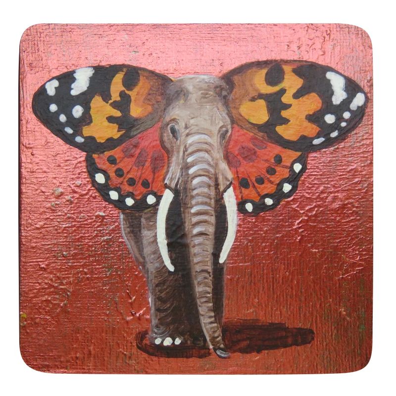 Éléphant papillon