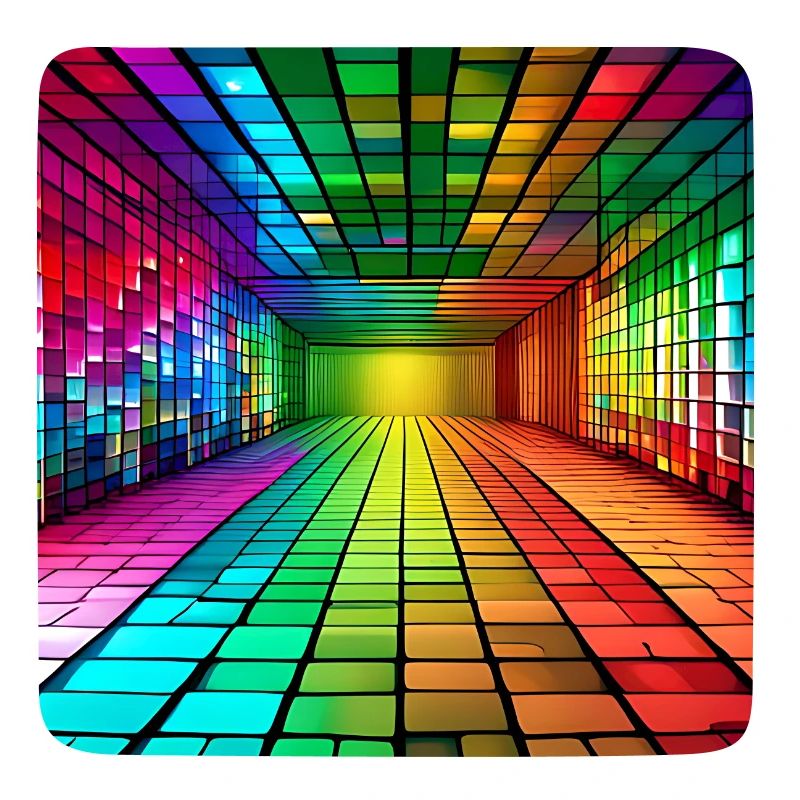 3D-Regenbogen-Quadrate
