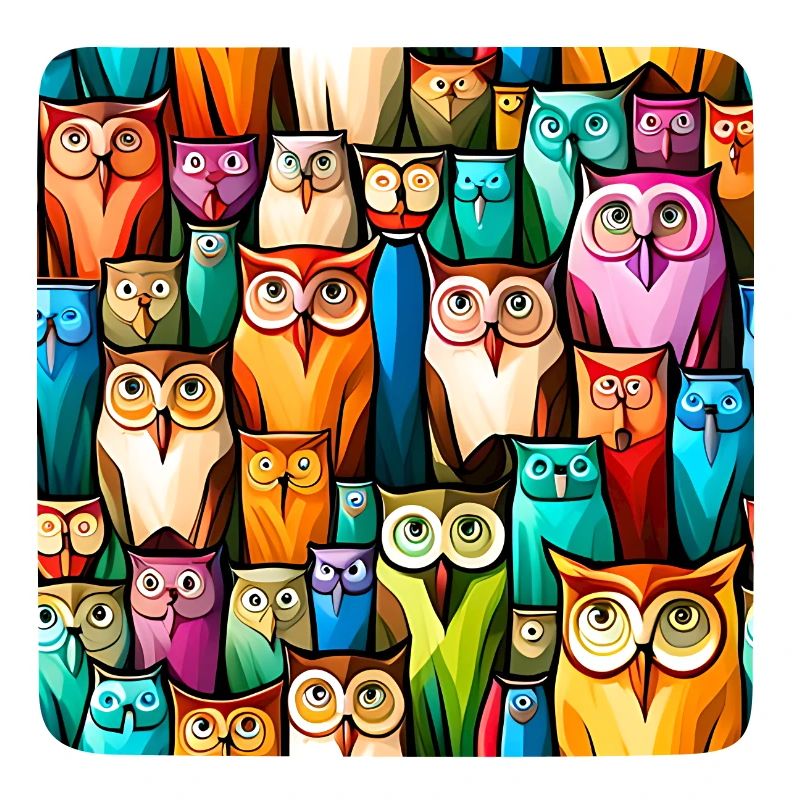 Motif de hiboux mignons