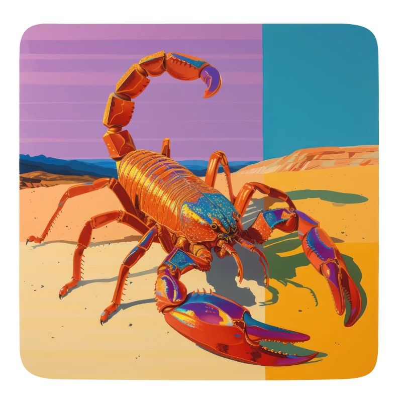scorpion, bunt, tier, geschenk, geschenkidee