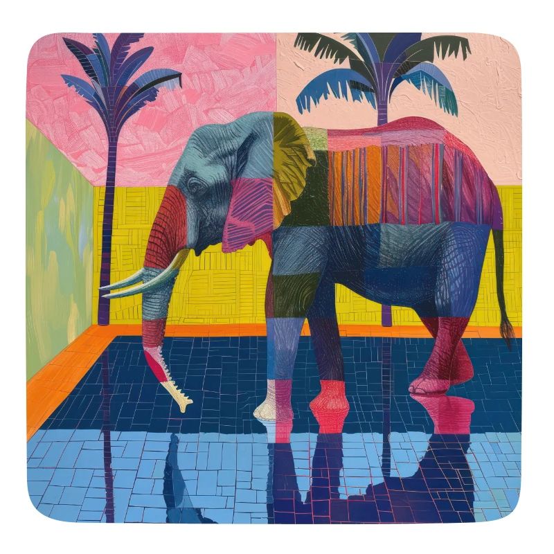 elefant, bunt, tier, geschenk, geschenkidee