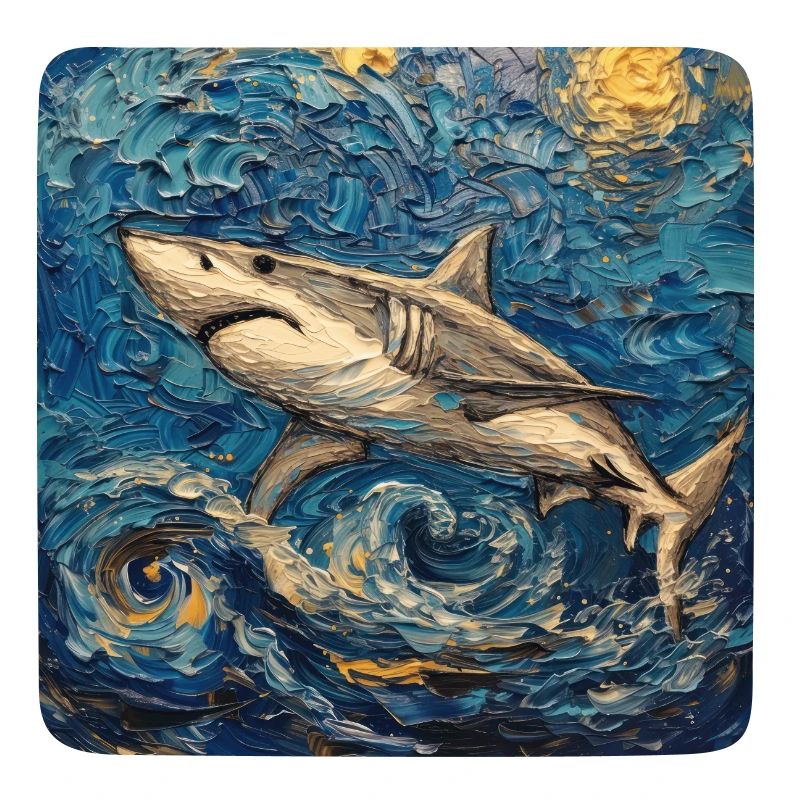 Requin, Requin, Poisson, Van Gogh, Nuit étoilée