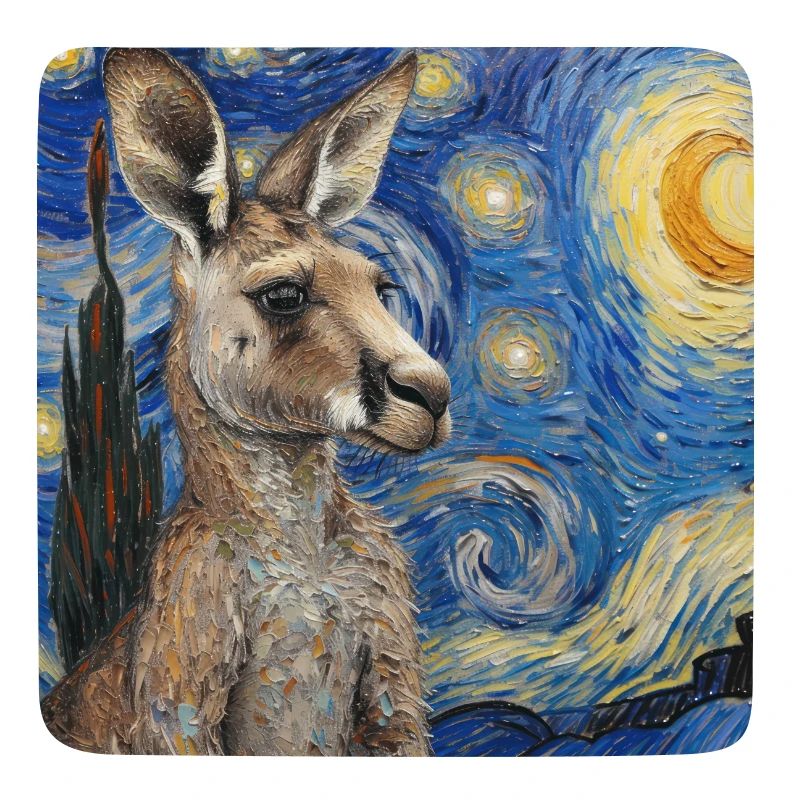 Kangaroo, Van Gogh, Starry Night