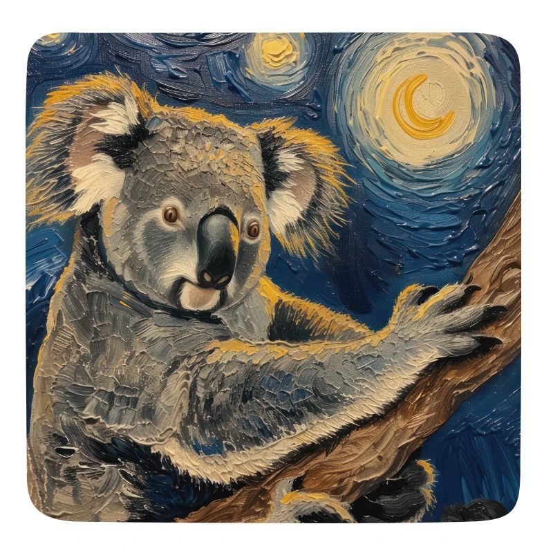 Koala, Van Gogh, nuit étoilée, cadeau