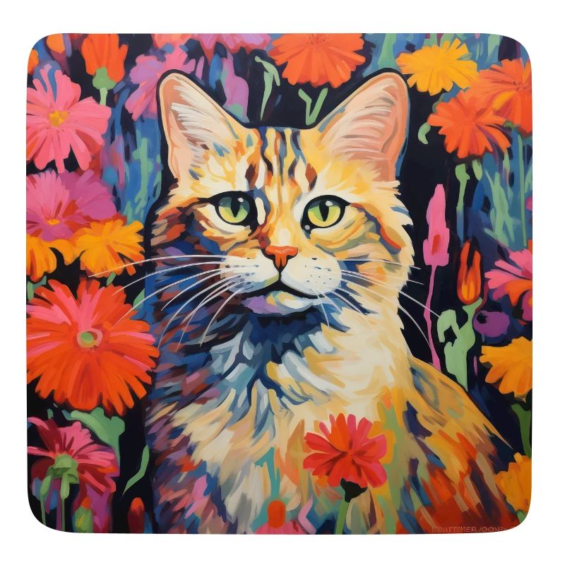 cat, cat motif, flowers, gift, gift idea