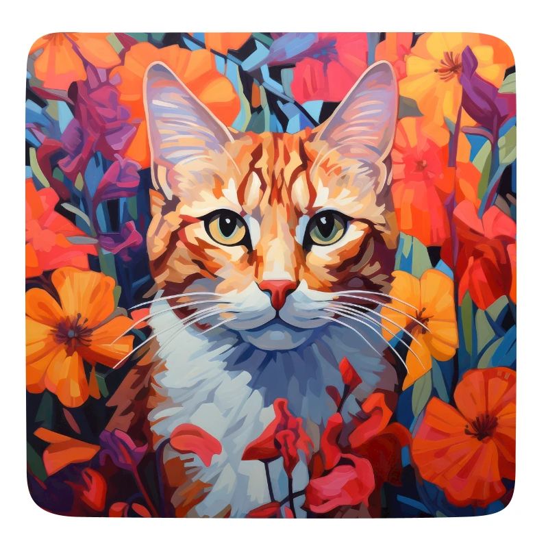 Katze, katzenmotiv, blumen, geschenk, geschenkidee