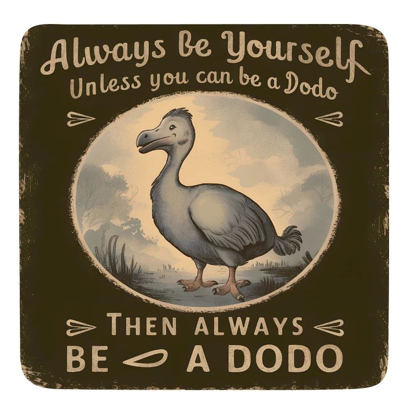 Sei Du selbst oder sei ein Dodo Vintage Design