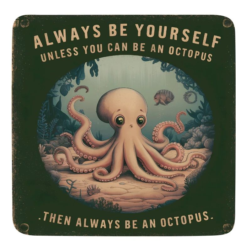 Sei Du selbst oder sei ein Oktopus Lebensweisheit