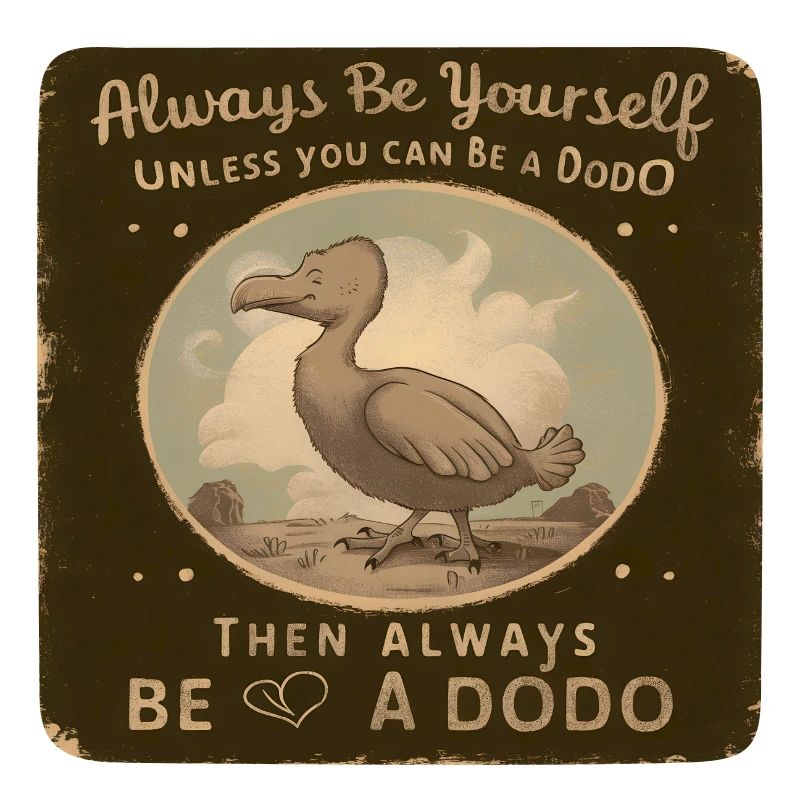Sei Du selbst oder sei ein Dodo Vintage Design