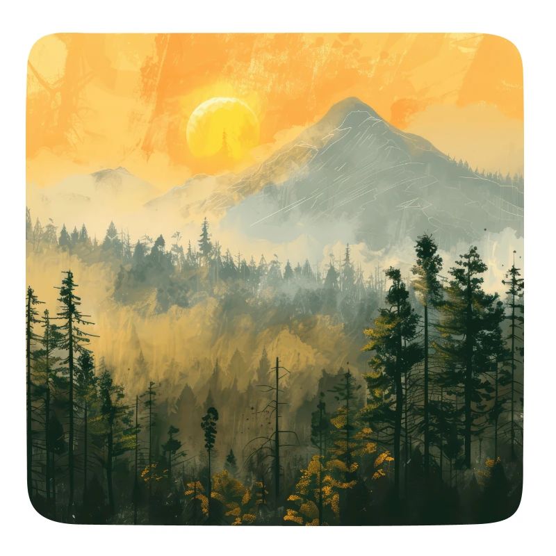 Mountains, Landscape, Nature, Trees, Sun
