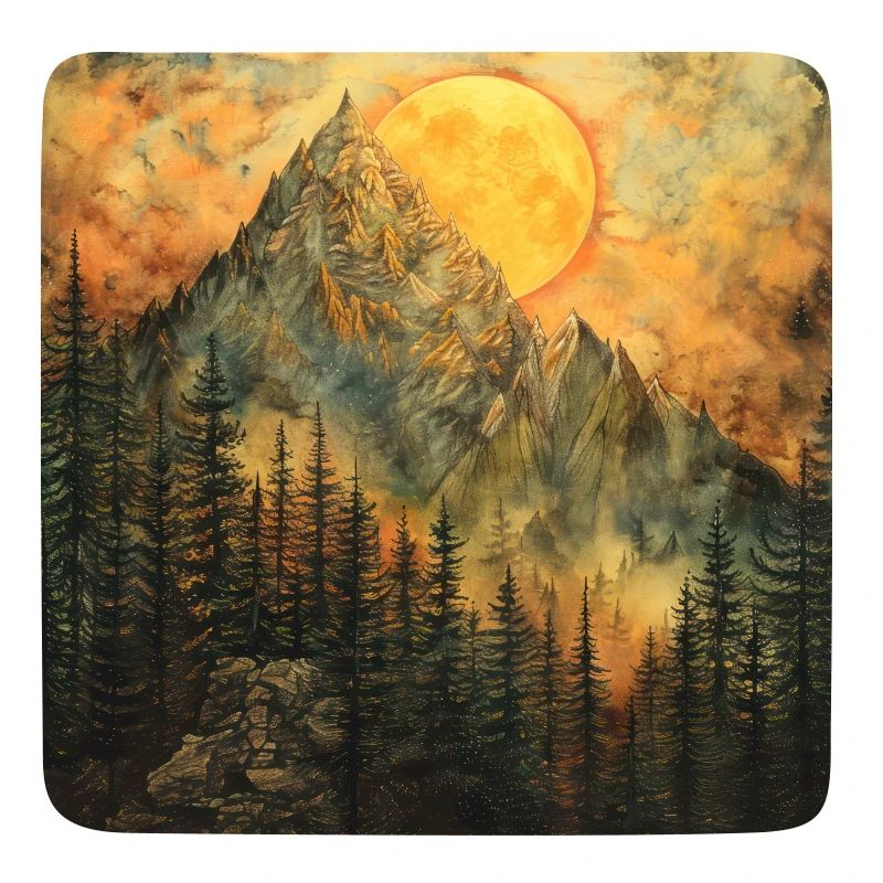 Mountains, Landscape, Nature, Trees, Sun