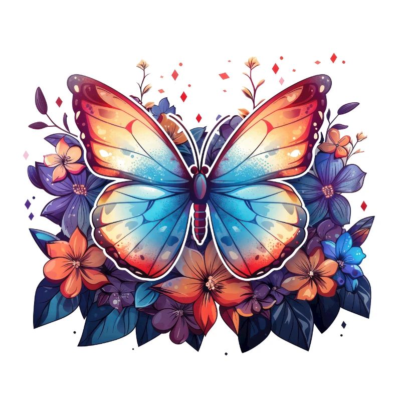 Papillon, Fleurs, Printemps, Nature