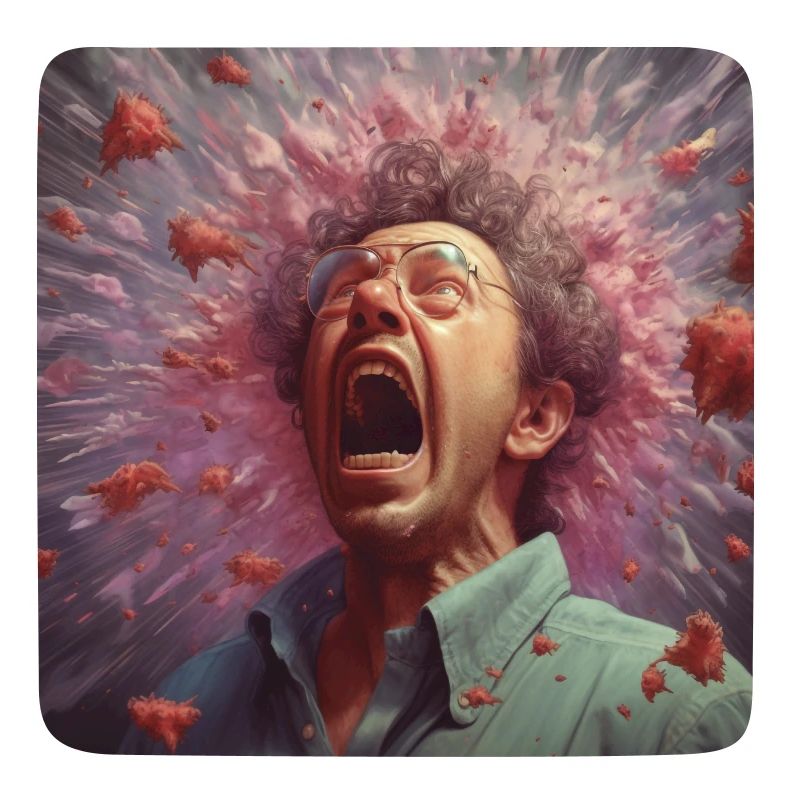 Bacteria fly when sneezing