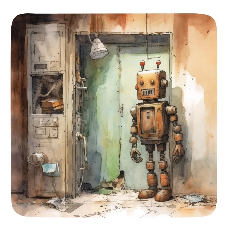 Old Rusty Abandoned Robot 3