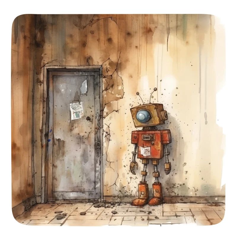 Old Rusty Abandoned Robot 4
