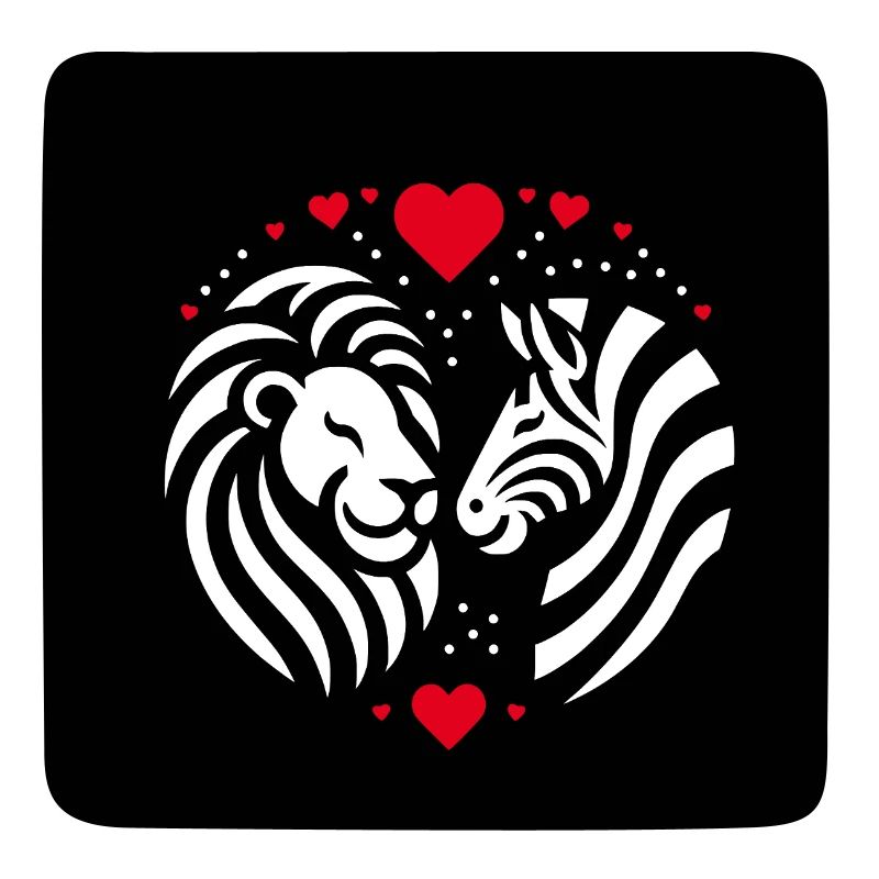 Löwe und Zebra Liebe und Freundschaft