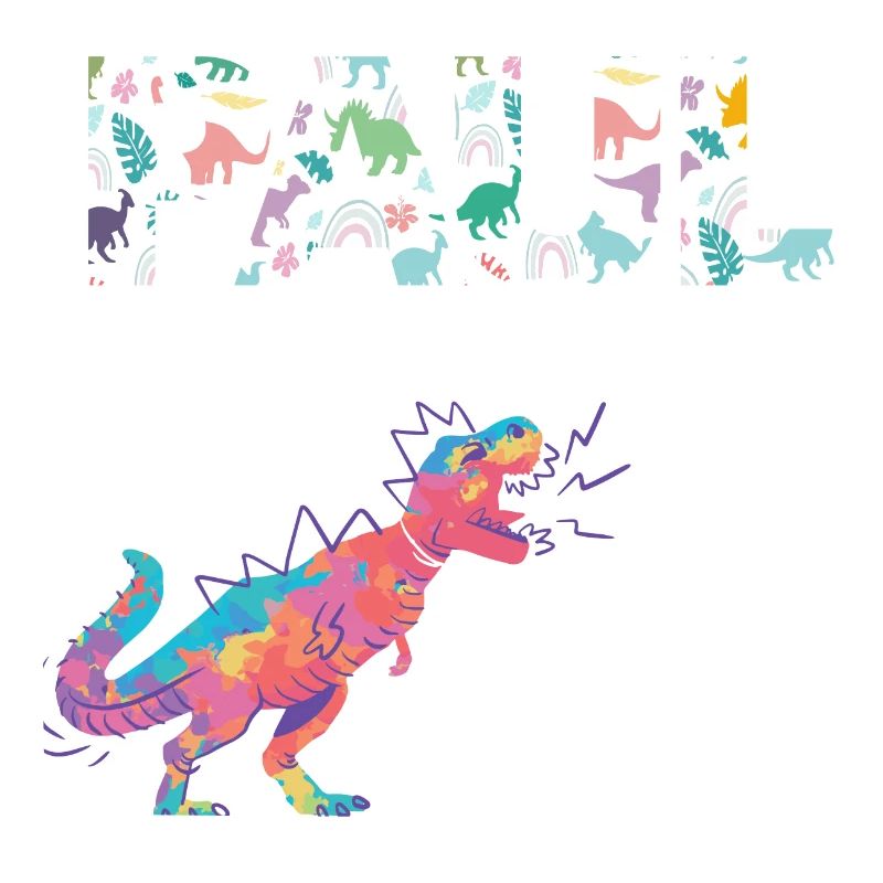 PAUL - Beautiful boy name with dinosaur