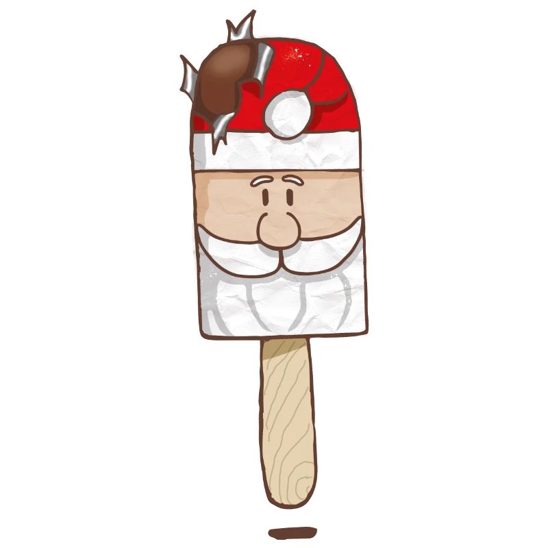 Weihnachtsmann Schokoladenlutscher