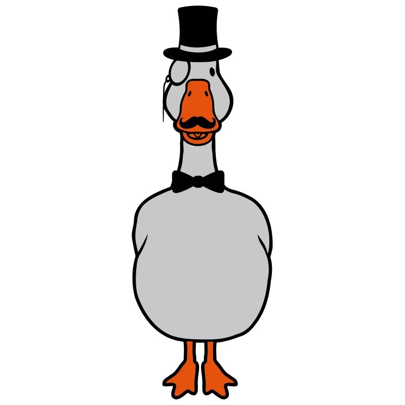 Sir Monokel Brille Gans