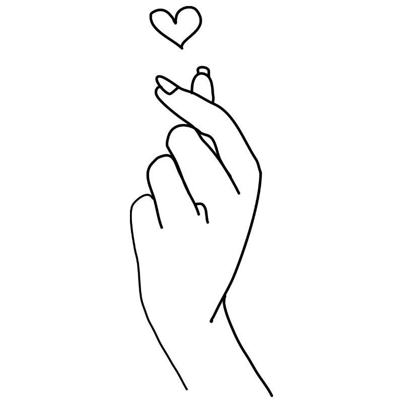 Hand ergreift Herz